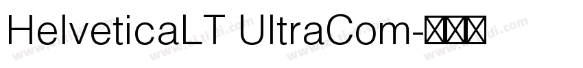 HelveticaLT UltraCom字体转换